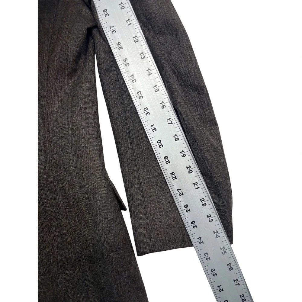 vtg Bernhard Altmann 40R 32x30 Brown Herringbone 2pc Pant Suit Flannel Tweed USA
